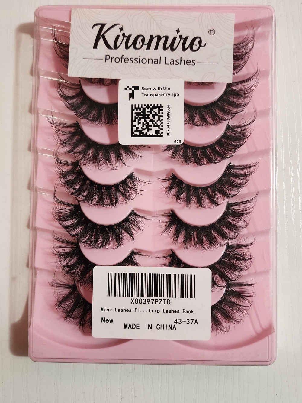 KIROMIRO Mink False Lashes - Black 7 Pack